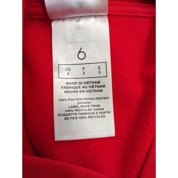 Adidas Kids Red Hoodie Sweatshirt Size 6 Regular Fit 100% Polyester. - Picture 4 of 8